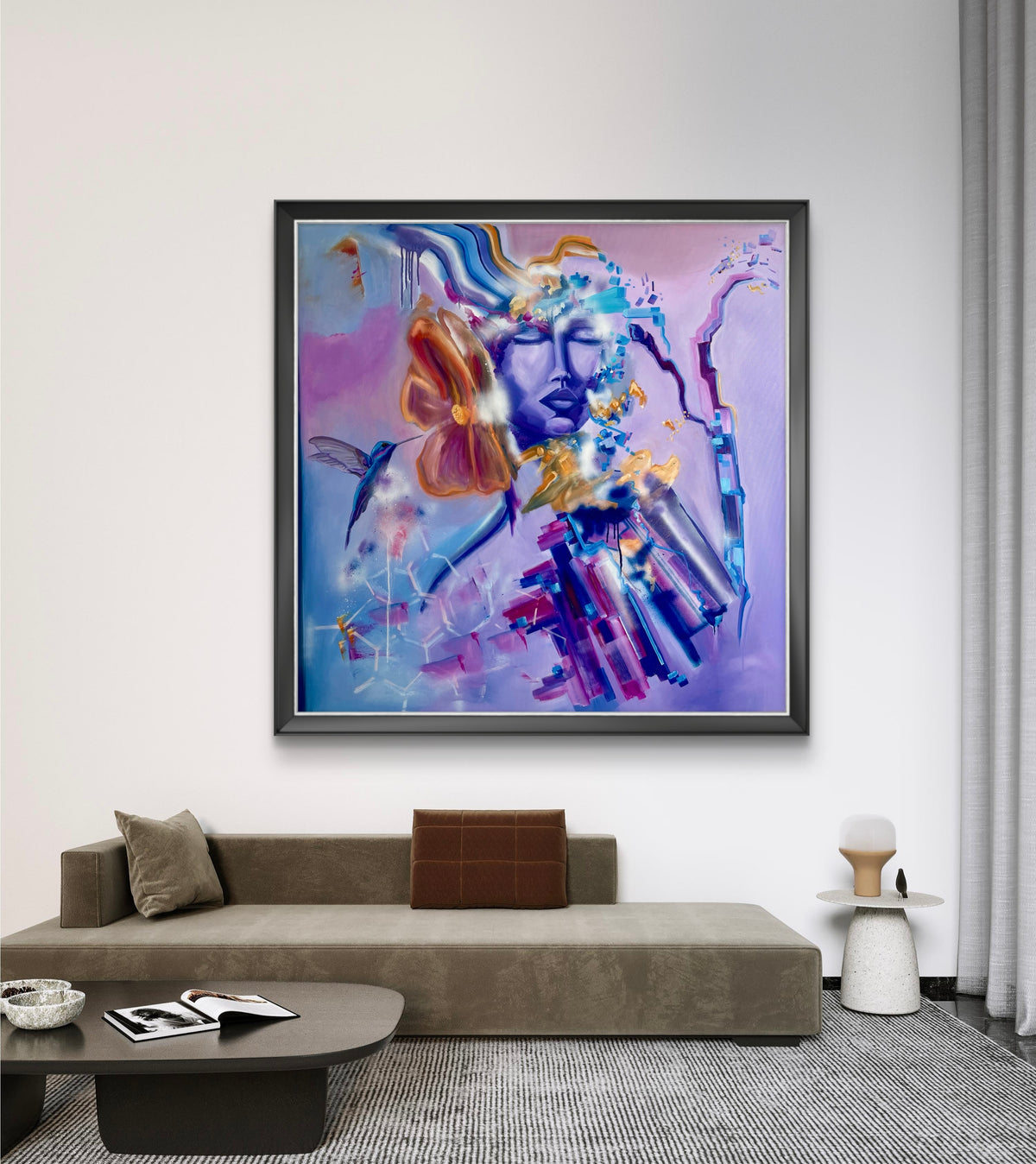 "The keeper of little wonders" - Original Artwork 122x122cm (48x48inch)