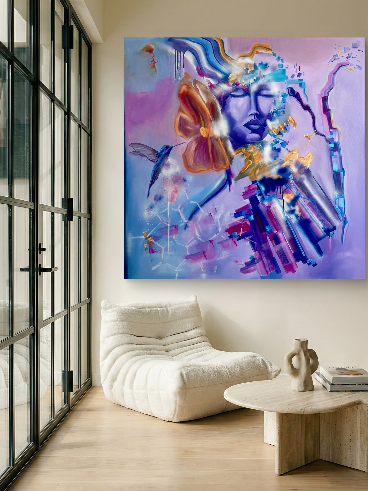 "The keeper of little wonders" - Original Artwork 122x122cm (48x48inch)