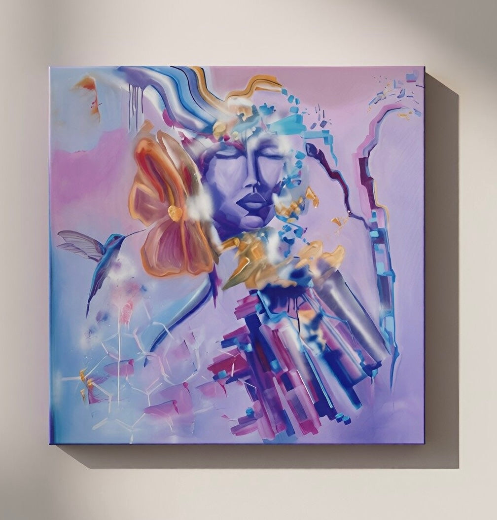 "The keeper of little wonders" - Original Artwork 122x122cm (48x48inch)
